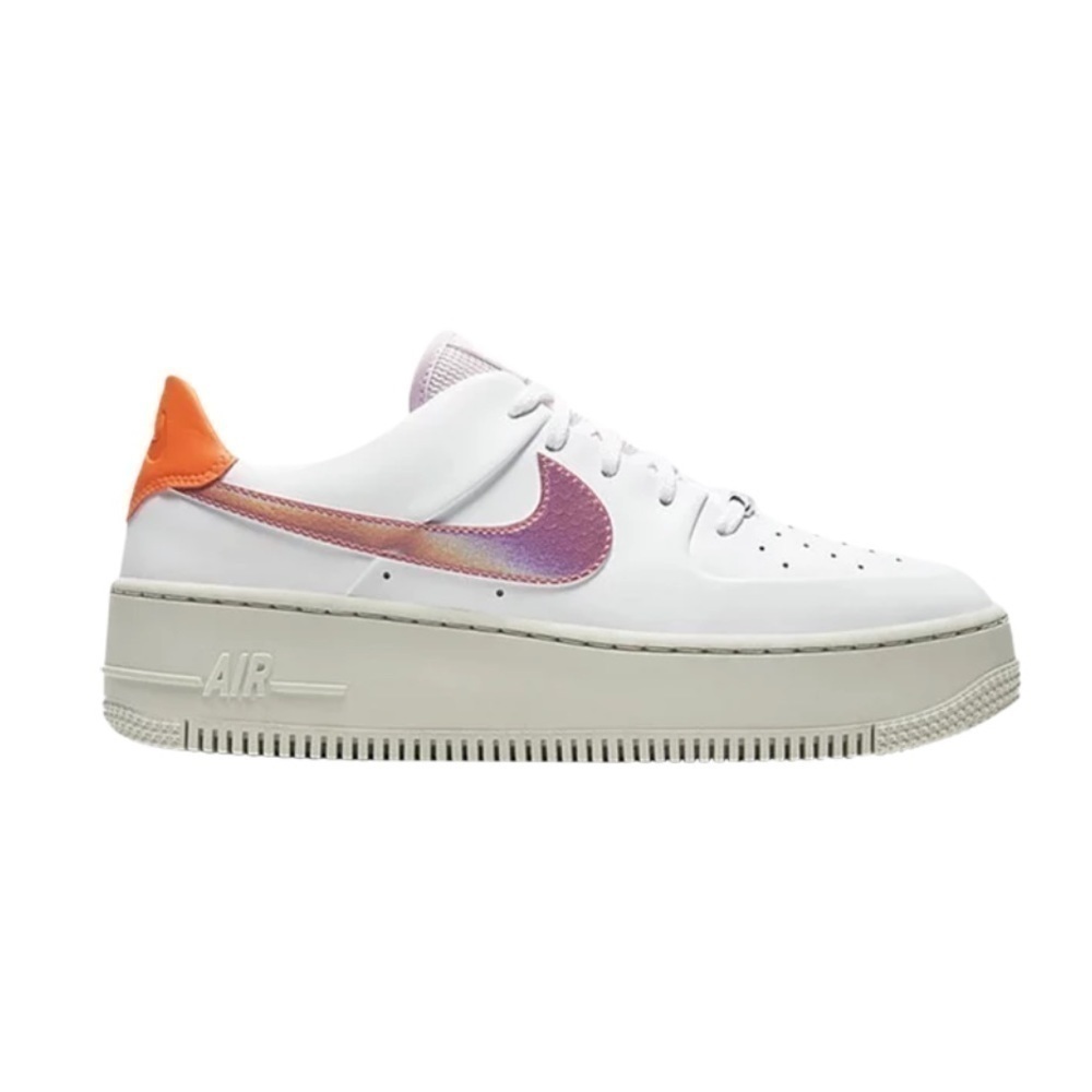 Women’s Nike Air Force Black 1 Sage Low “White Pink” Size 6